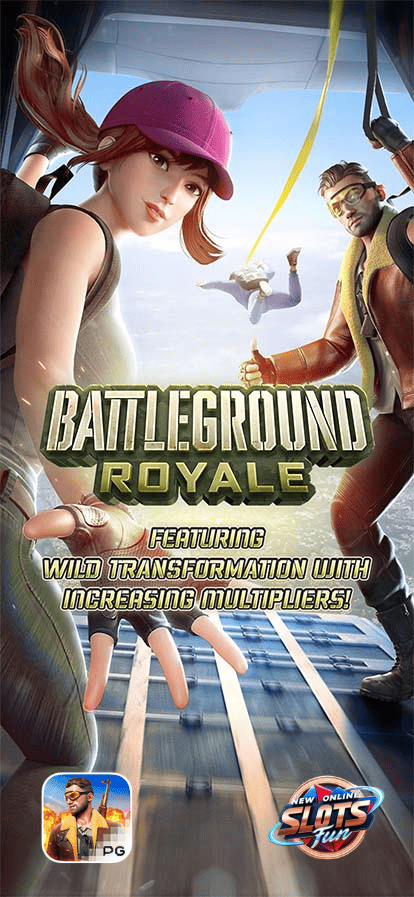 ภาพรีวิวเกมสล็อต Battleground Royale จาก PG Soft พร้อมฟีเจอร์การต่อสู้และโอกาสชนะรางวัลใหญ่